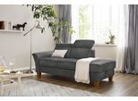 Recamiere HOME AFFAIRE "Conville", grau (anthrazit), B:194cm H:84cm T:93cm, 100% Polyester, Sofas, Recamiere, incl. Kopfteilverstellung, Federkern, wahlweise mit Bettkasten