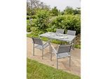 Stapelstuhl GARDEN PLEASURE "GRACE", grau (grau, grau, grau), B:55cm H:86cm T:60cm, Kunststoff, Stühle, Stapelstuhl, 4er Set