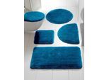Badematte HEINE HOME Gr. 3, blau (petrol), rechteckig (60cm x 100cm ), Badematten, Badematte