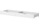 Bettschubkasten HOPPEKIDS "ECO Comfort", weiß, B:153cm H:19cm T:60cm, MDF, Massivholz, Schubladen, Bettschubkasten, auf Rollen in verschiedenen Farben erhältlich 2 St.