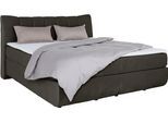 Boxspringbett HOME AFFAIRE "Océane", grau (stone), B:190cm L:221cm, Komplettbetten, Boxspringbett, Bodenfrei- wirkt freischwebend, verschiedene Härtegrade (auch H4)