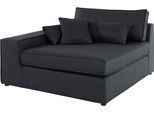 Sofaelement OTTO HOME "Enid", grau (anthrazit), B:128cm H:75cm T:130cm, Baumwollmix (60% Baumwolle/40% Leinen);Struktur fein (100% Polyester);Samtoptik (100% Polyester);Samtvelours (100% Polyester);Struktur (100% Polyester);Struktur recycelt (100% recyceltes Polyester), Polsterelemente, Sofaelement, als Teil eines Modulsofas, fester Sitzkomfort
