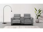 2-Sitzer OTTO HOME "LUND Cord, Relaxfunktion, TV-Sessel, manuell/elektrisch (USB-A)", grau, B:195cm H:97cm T:99cm, Cord Webstoff 100% Polyester, Sofas, 2-Sitzer, m. elektrischer o. manueller Relaxfunktion, Getränkehalter u. Staufach