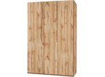 Kleiderschrank WIMEX "New York", braun (plankeneichefarben), B:180cm H:208cm T:58cm, Schränke, Kleiderschrank, in vielen Breiten, 208 oder 236cm hoch
