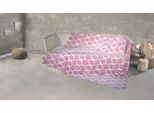 Wohndecke KINZLER "Mikrofaser XXL "Welle", rosa, B:220cm L:240cm, Polyester, Wohndecken, Wohndecke, Kuscheldecke, 220x240 cm
