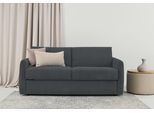 Schlafsofa HOME AFFAIRE "Bergamons", grau (anthrazit), B:169cm H:90cm T:97cm, 100% Polyester, Sofas, Schlafsofa, 2-Sitzer, mit Dauerschlaffunktion, inkl. Federkernmatratze, Lattenrost