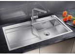 Küchenspüle BLANCO "DIVON II 5 S-IF", silber (edelstahl seidenglanz), B:100cm, Edelstahl, Küchenspülen, Küchenspüle