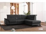 Ecksofa SIT & MORE "Astoria L-Form", grau (anthrazit), B:256cm H:91cm T:225cm, 28000, Sofas, Ecksofa, wahlweise mit motorischer Relaxfunktion