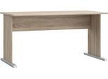 Schreibtisch FORTE "Tempra", braun (sonoma eiche), B:144cm H:72cm T:72cm, Tische, Schreibtisch, Breite 144 cm