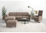 Ecksofa SIT & MORE "Grenoble L-Form mit Federkern", grau (taupe), B:251cm H:85cm T:161cm, Sofas, Ecksofa, wahlweise mit Bettfunktion, Bettkasten, Arm- und Kopfteilverstellung
