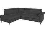 Ecksofa SIT & MORE "Arngast L-Form", grau (graphit), B:245cm H:84cm T:194cm, Sofas, Ecksofa, inklusive Kopfteilverstellung und Federkern