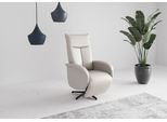 TV-Sessel SIT & MORE "Juma, inkl. Drehfunktion & Kopfteilverstellung", beige (reinweiß), B:75cm H:110cm T:82cm, Sessel, TV-Sessel, Höhe Armlehne 62 cm, wahlweise mit Aufstehhilfe, 2 Motoren und Akku