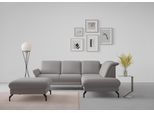 Ecksofa SIT & MORE "Fashion L-Form", grau, B:250cm H:84cm T:207cm, Sofas, Ecksofa, wahlweise mit Kopfteilverstellung und Vorziehsitz, motorisch