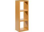 Regalwürfel HEINE HOME, braun (buchefarben), B:39,5cm H:111cm T:29,5cm, MDF, Regale, Regalwürfel