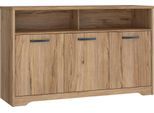 Sideboard FORTE "Joadakis", braun (catania eiche), B:139,2cm H:85,2cm T:42cm, Holzwerkstoff, Sideboards, Sideboard