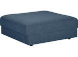 Polsterhocker TRENDMANUFAKTUR "Bourbon", blau (blau horizon), B:133cm H:43cm T:133cm, 100% Polyester, Hocker, Polsterhocker, In verschiedenen Größen erhältlich