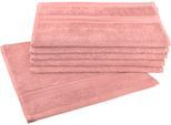 Gästehandtücher DYCKHOFF "Siena", rot (rosenholz), B:30cm L:50cm, Frottier, Obermaterial: 100% Baumwolle, Handtücher, Gästehandtücher, mit Bordüre