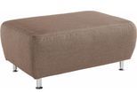 Hocker HOME AFFAIRE "Manhattan", beige (dunkelbeige), B:101cm H:45cm T:68cm, Struktur (100% Polyester);Flachgewebe (90% Polyester, 10% Polyamid);Luxus-Microfaser (100% Polyester), Hocker, Hocker, in drei Bezugsqualitäten