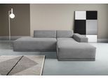 Ecksofa WERK2 "Apollo, hoher Sitzkomfort, aktuelles Design, Breite 264cm, L-Form", grau, B:264cm H:70cm T:188cm, 90% Polyester, 10% Nylon, Sofas, Ecksofa, Puristisches Design mit maximalem Komfort