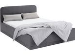 Polsterbett, grau (anthrazit), B:150cm L:210cm, Bezug Bett: wahlweise Microfaser (100% Polyester), Strukturstoff (77% Polyester, 23% Viskose) oder Kunstleder;Bonnell-Federkernmatratze: Mischgewebe (51% Polyprophlen, 39% Polyester, 10% Baumwolle);Kaltschaummatratze: Frottee (100% Polyester), Bezug abnehm- und waschbar bis 60C, WESTFALIA SCHLAFKOMFORT, Betten, Polsterbett, inkl. Bettkasten bei Ausfü