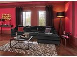 Ecksofa HOME AFFAIRE "Renesse L-Form", schwarz, B:294cm H:90cm T:184cm, Samtvelours 100% Polyester;Luxus-Microfaser ALTARA NUBUCK (100% Polyester), Sofas, Ecksofa, lose Kissen, Keder an Sitzkissen