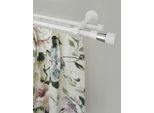 Gardinenstange GARESA "WHITE", weiß, L:160cm Ø:20mm, Eisen, Gardinenstangen, Gardinenstange, Vorhanggarnitur, Innenlauf, verlängerbar, Wandmont., Endknopf 2-färbig