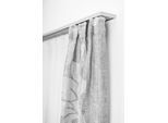 Gardinenschiene GARESA "102", grau (aluminiumfarben), L:460cm, Aluminium, Kunststoff, Gardinenstangen, Gardinenschiene, Innenlaufprofil, schlicht, Deckenmontage, Aluminium, verlängerbar