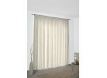 Vorhang WIRTH "Riccia" Gr. 5, beige (creme, goldfarben), B:132cm H:255cm, Jacquard, Baumwolle, Polyester, Gardinen, Vorhang