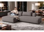 Ecksofa OTTO HOME "TIARRA Design-Sofa mit Ottomane recht/links bestellbar, Breite 287 cm", grau (taupe), B:287cm H:76cm T:168cm, 100% Polyester, Sofas, Ecksofa, L-Form mit hochelastischer Schaum und Wellenunterfederung