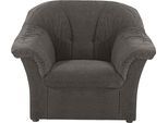 Sessel DOMO COLLECTION "Pegnitz zeitlos, elegant und bequem", grau (stone), B:105cm H:82cm T:82cm, 95% Polyester, 5% Nylon, Sessel, Sessel