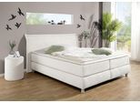 Boxspringbett HOME AFFAIRE "Coloma" erhältlich in H2, H3 oder H4 inkl. Topper", beige (creme, natur), B:187cm L:215cm, Komplettbetten, Boxspringbett, in H2, H3 oder H4 erhältlich