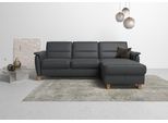 Ecksofa HOME AFFAIRE "Palmera L-Form, B: 244 cm - OTTO. Verlässliche Qualität.", schwarz, B:244cm H:89cm T:163cm, Luxus-Microfaser (100% Polyester);Struktur (100% Polyester);Luxus-Microfaser in Lederoptik (100% Polyester), Sofas, Ecksofa, optional Bettfunktion & Bettkasten, Federkern