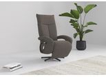 TV-Sessel SIT & MORE "Zoe, inkl. Kopfteilverstellung & 360 Drehfunktion", braun (schlamm), B:74cm H:112cm T:82cm, 100% Polyester, Sessel, TV-Sessel, wahlweise mit 2 Motoren, Akku & Aufstehhilfe