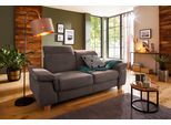 2,5-Sitzer HOME AFFAIRE "Dalia", braun (nuss), B:193cm H:83cm T:96cm, Luxus-Microfaser Florence (100% Polyester);Luxus-Microfaser weich (90% Polyester, 10% Polyamid);Webstoff (100% Polyester), Sofas, 2 5-Sitzer, mit Federkernpolsterung, wahlweise auch mit Kopftteilverstellung