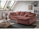 Ecksofa HOME AFFAIRE "Imola, bequem, aktuelle Steppung im Sitz, L-Form, Breite 270cm", rot (koralle, rot), B:270cm H:90cm T:170cm, Microfaser PRIMABELLE (100% Polyester) / Struktur (82% Polyester, 9% Viscose, 7% Baumwolle, 2% Nylon);Kunstleder SOFTLUX / Struktur (82% Polyester, 9% Viscose, 7% Baumwolle, 2% Nylon);Cord (93% Polyester, 7% Polyamid), Sofas, Ecksofa, wahlweise mit Bettfunktion