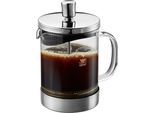 Kaffeebereiter GEFU "Diego", silber (silberfarben), 0,6 l, Kaffeemaschinen, Kaffeebereiter, aus Borosilikatglas