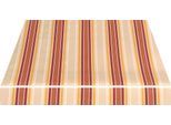Gelenkarmmarkise SPETTMANN "STAR FIX", bunt (rot, beige, gelb), B:250cm, Polyacryl, Markisen, Gelenkarmmarkise, 250 cm Breite, 200 cm Ausfall, Volant gewellt