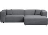 Polsterecke HOME AFFAIRE "BAKELS, Ecksofa-Set mit Hocker, L-Form mit Schlaffunktion", grau (anthrazit), B:267cm H:66cm T:163cm, Sofas, Polsterecke, Ecksofa-Set (incl. Hocker) im trendigen Megacord