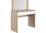 Schminktisch GAMI "MAKE UP", braun (kastanie natur nachbildung, kastanie natur nachbildung, kastanie natur nachbildung), B:94cm H:121cm T:44cm, Tische, Schminktisch, Eleganter und praktischer Schminktisch mit einem Schubfach
