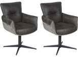 Esszimmerstuhl HOME AFFAIRE "Milano", grau (grau, schwarz, grau), B:62cm H:90cm T:63cm, Stühle, Esszimmerstuhl, Drehstuhl Milano grey