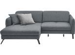 Ecksofa "SO 4400 V", grau (anthrazit), B:259cm H:84cm T:167cm, 100% Polyester, SET ONE BY MUSTERRING, Sofas, Ecksofa, wahlweise mit motorischer Bettfunktion & Kopfverstellung, Fuß schwarz