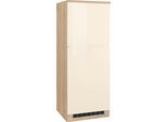 Kühlumbauschrank KOCHSTATION "KS-Virginia", beige (creme hochglanz), B:60cm H:165cm T:60cm, Holzwerkstoff, Schränke, Kühlumbauschrank, 165 cm hoch, 60 cm breit, Nische für Kühlschrank: 56/88/55 cm, 2 Türen