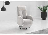 TV-Sessel SIT & MORE "Juma, inkl. Drehfunktion & Kopfteilverstellung", silber, B:75cm H:110cm T:82cm, 90% Polyester 10% Polyamid, Sessel, TV-Sessel, Höhe Armlehne 62 cm, wahlweise mit Aufstehhilfe, 2 Motoren und Akku