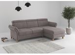 Ecksofa HOME AFFAIRE "Glendale, L-Form", taupe, B:253cm H:84cm T:166cm, 90% Polyester, 10% Polyamid, Sofas, Ecksofa, inkl. Kopfteilverstellung, wahlweise mit Vorziehsitz und Bettkasten