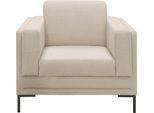 Sessel "LOOKS VII", beige, B:97cm H:82cm T:90cm, 100% Polyester, LOOKS BY WOLFGANG JOOP, Sessel, Sessel, klare Linien, edles Design