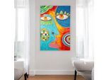 Leinwandbild CASABLANCA BY GILDE "Visage rechteckig", bunt (farbe bild(er): mehrfarbig), B:80cm H:120cm T:4cm, Holz, Leinwand, Bilder, Leinwandbild