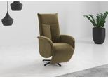 TV-Sessel SIT & MORE "Juma, inkl. Drehfunktion & Kopfteilverstellung", olive, B:75cm H:110cm T:82cm, 100% Polyester, Sessel, TV-Sessel, Höhe Armlehne 64 cm, wahlweise mit Aufstehhilfe, 2 Motoren und Akku