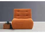 Schlafsofa ELL + ELL "Vanja", orange (terry), B:90cm H:85cm T:100cm, Sofas, Schlafsofa