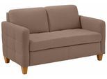 2-Sitzer HOME AFFAIRE "Earl", beige (dunkelbeige), B:133cm H:78cm T:78cm, Struktur fein (100% Polyester);Luxus-Microfaser ALTARA NUBUCK (100% Polyester);Luxus-Microfaser in Lederoptik (100% Polyester), Sofas, 2-Sitzer