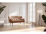 2-Sitzer HOME AFFAIRE "Amber", braun (chocco), B:153cm H:97cm T:87cm, 100% Polyester, Sofas, 2-Sitzer, mit Knopfheftung,in verschieden Stoffarten